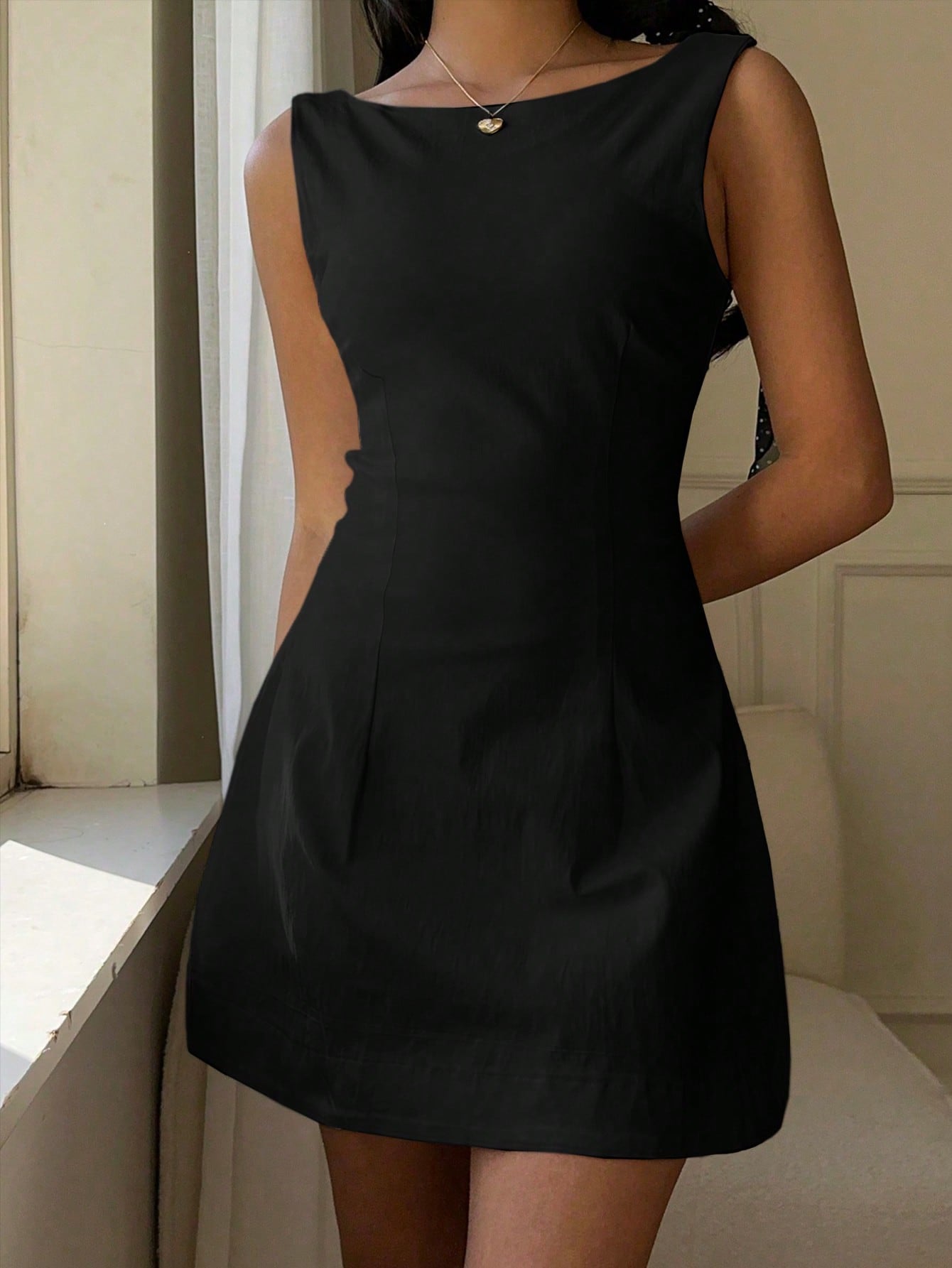 Women Summer Solid Zipper Front Casual Versatile Jumper Dress White Dresses,Summer Dresses For Women,Tea Party Dress,White Graduation Dress,Business Casual Woman