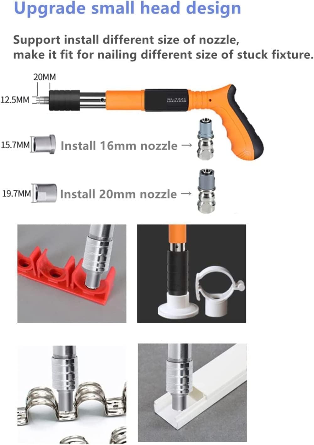 Versatile Manual Steel Nail Gun for Concrete Walls Ceiling Installation and Woodworking Fast Precise Riveting and Wall Fastening