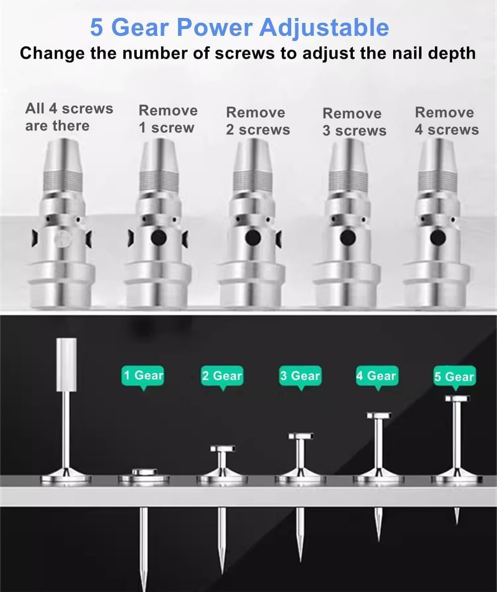 Versatile Manual Steel Nail Gun for Concrete Walls Ceiling Installation and Woodworking Fast Precise Riveting and Wall Fastening