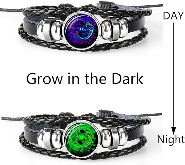Zodiac Charm Luminous Bracelet