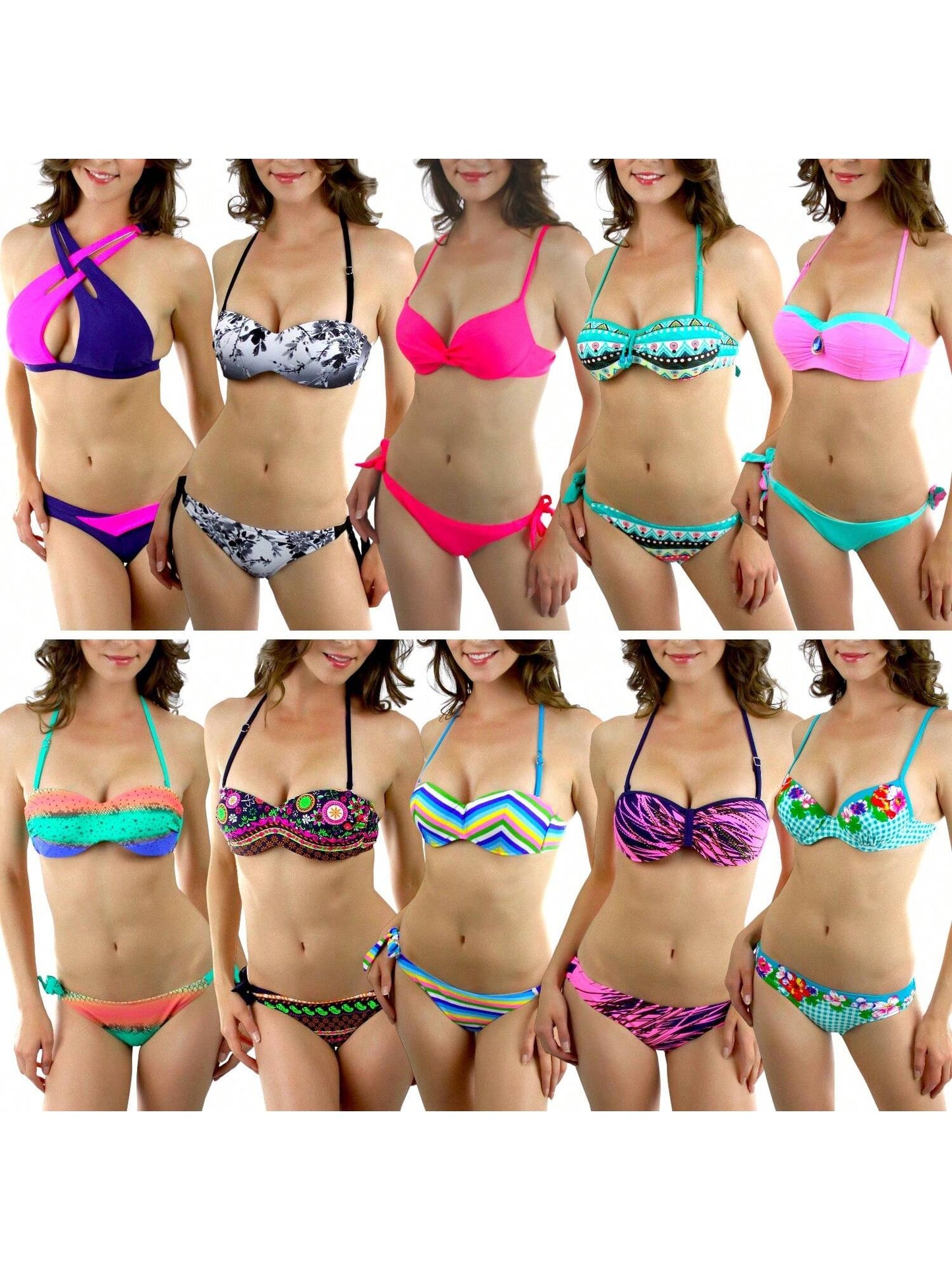 Tobeinstyle Women'S Randomly Selected Two-Piece Bikini Sets