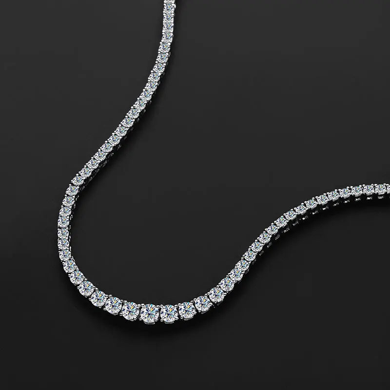 Moissanite Necklace for Woman Wedding Jewely with Certificate 925