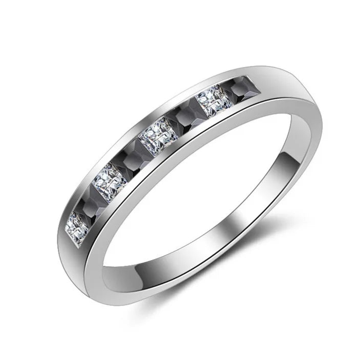 Black White Diamond Nose Ring for Women