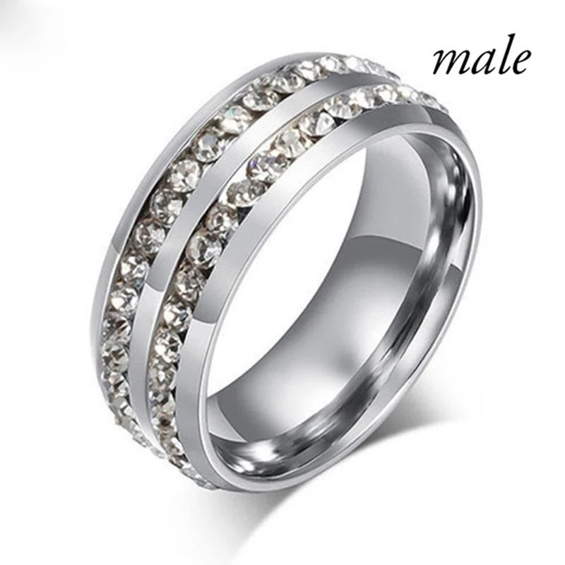 Fashion Couple Rings Women Marquise