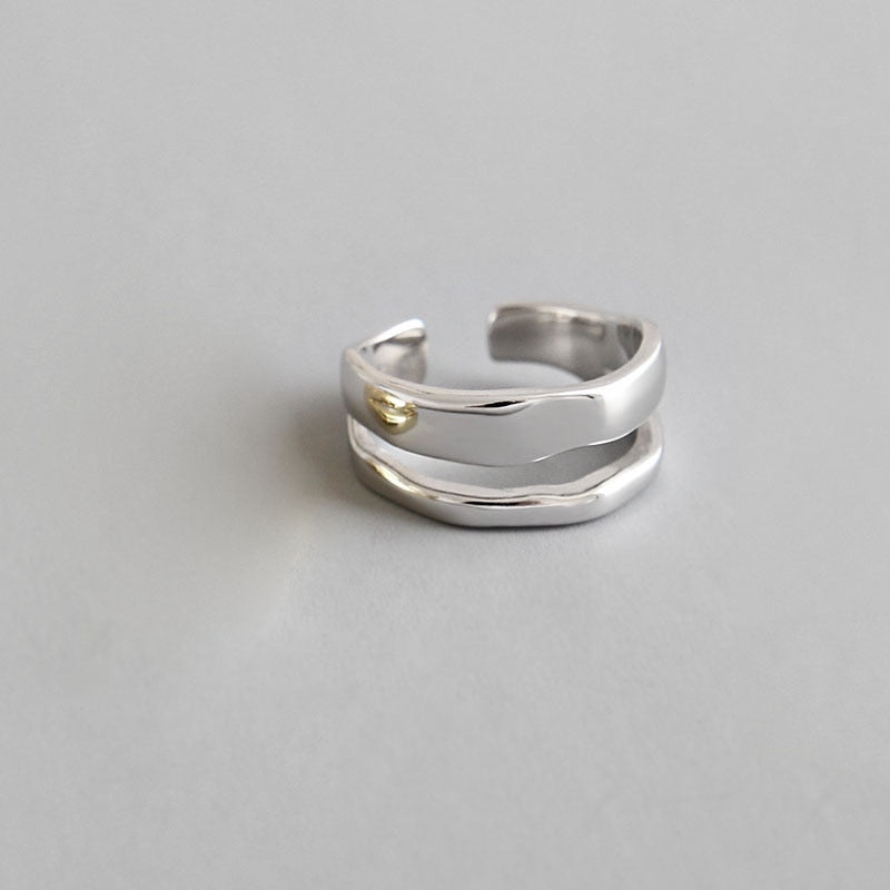 Two Circle Rings for Women Couple