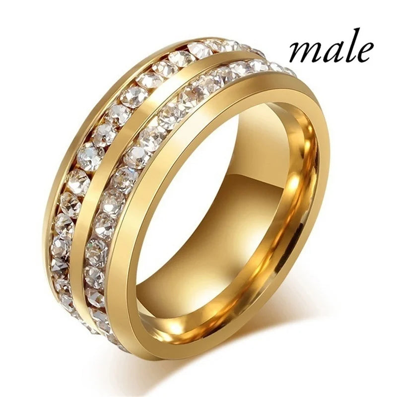 Fashion Couple Rings Women Marquise