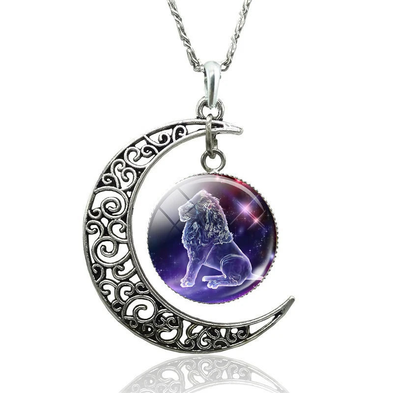 Necklace Zodiac Signs 12 Constellation