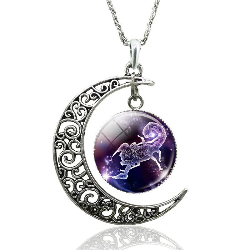 Necklace Zodiac Signs 12 Constellation