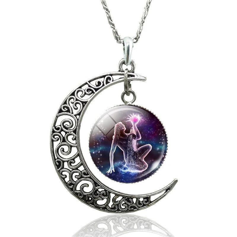 Necklace Zodiac Signs 12 Constellation