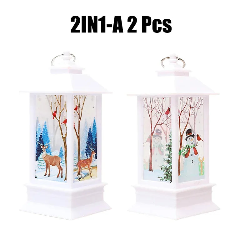 Christmas wind lamp Christmas night light cartoon Decoration