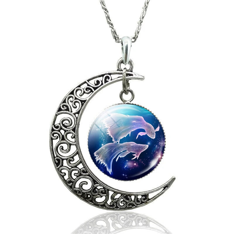 Necklace Zodiac Signs 12 Constellation