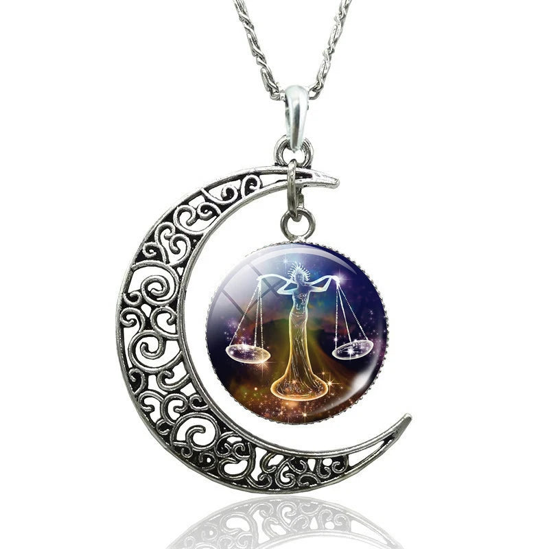 Necklace Zodiac Signs 12 Constellation