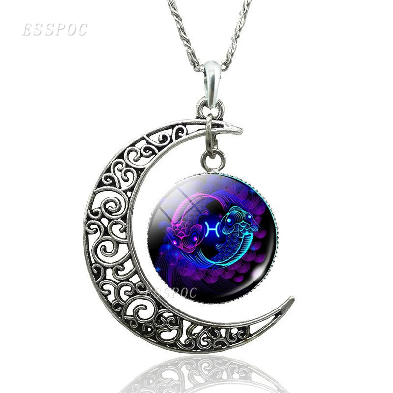 Necklace Zodiac Signs 12 Constellation