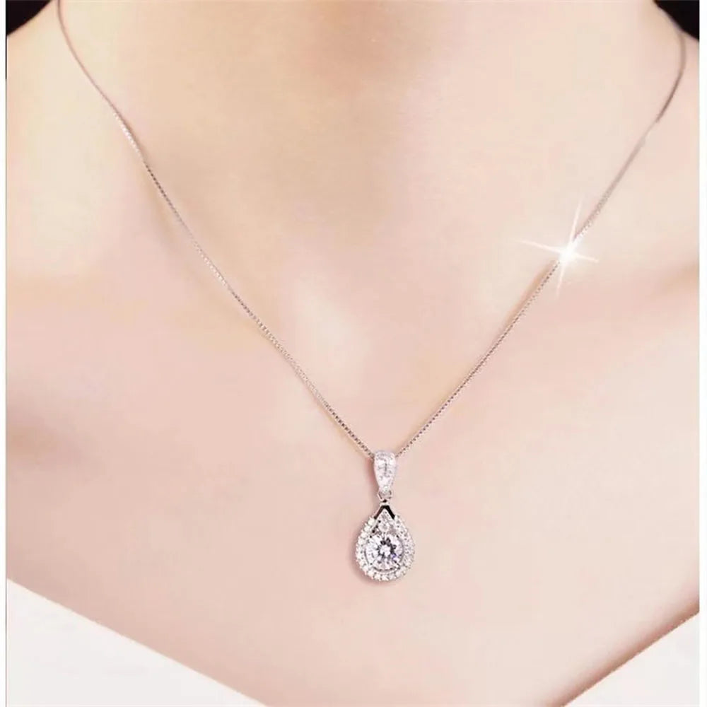 Moissanite Necklace For Women Gift