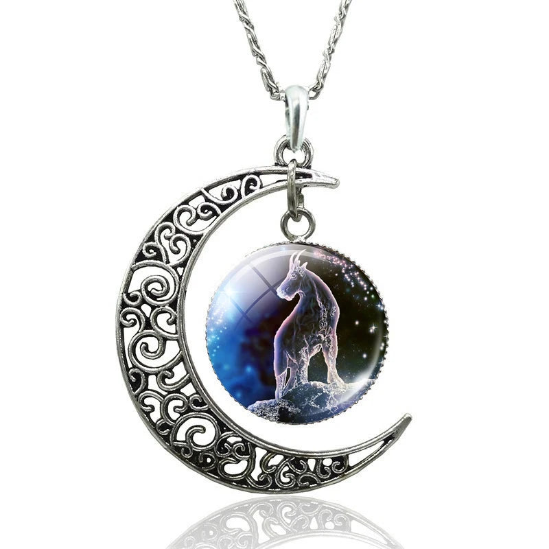 Necklace Zodiac Signs 12 Constellation