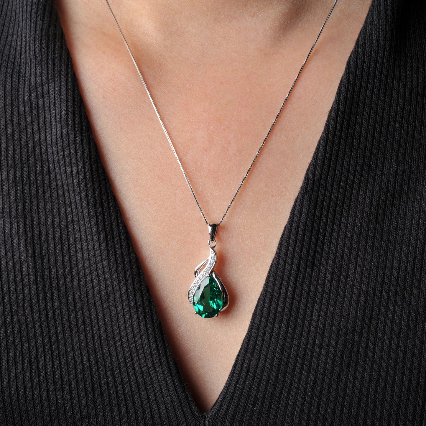 Pendant Necklace No Chain 925 Sterling Silver for Women