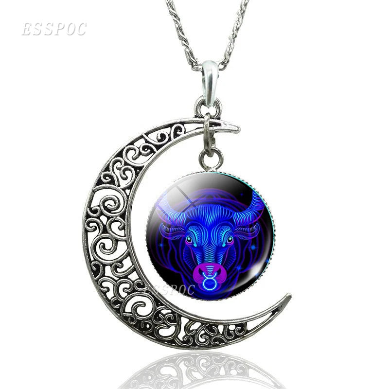 Necklace Zodiac Signs 12 Constellation