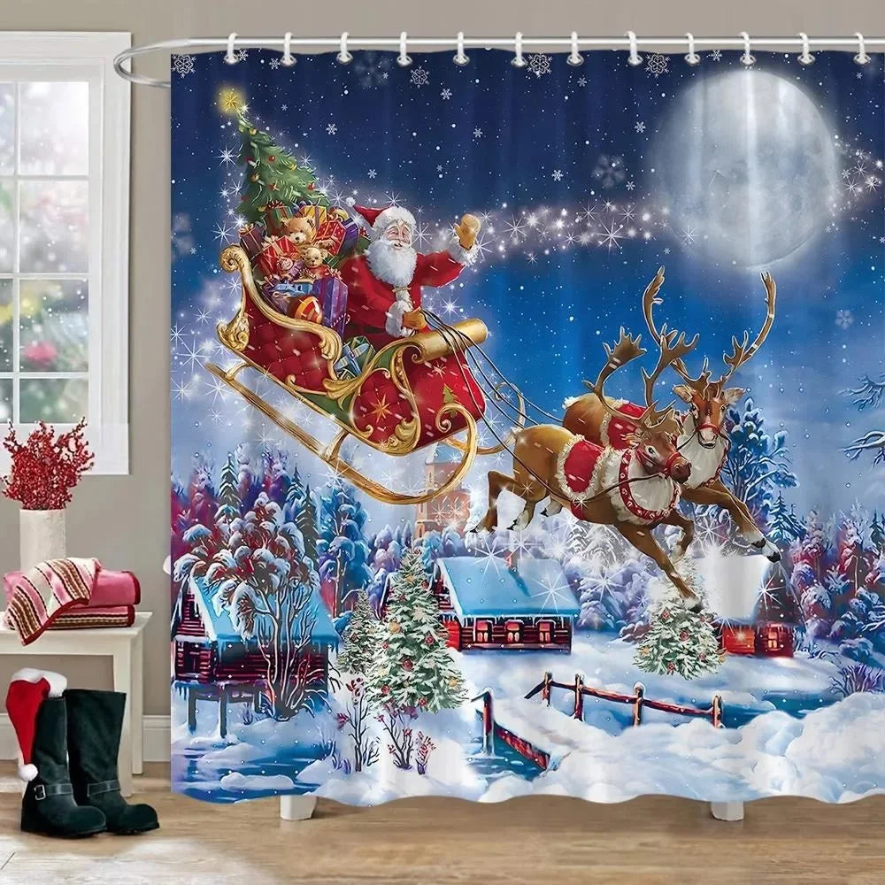 Christmas Tree Gifts Red Bird Winter Snow