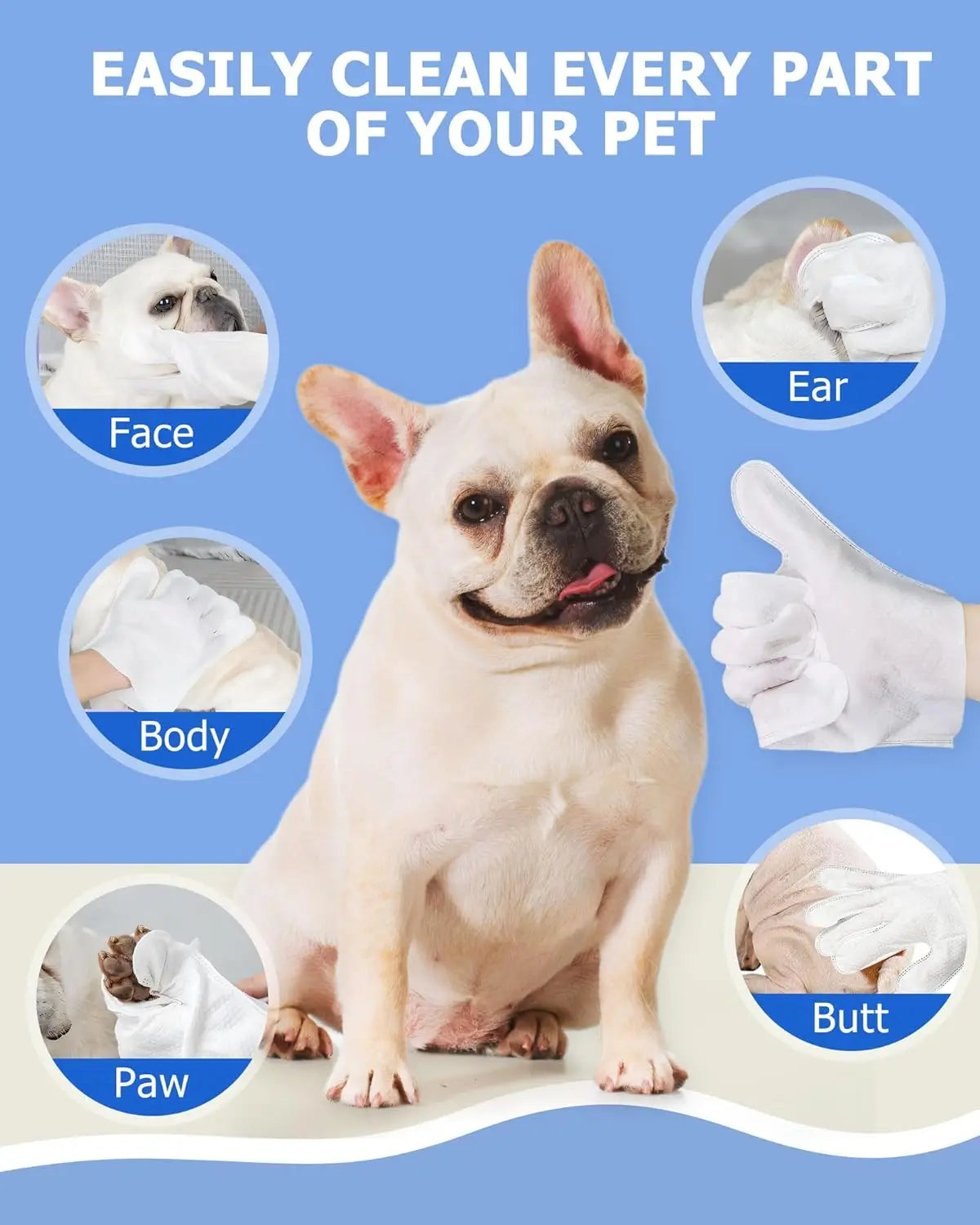 Pet Bathing Wipes