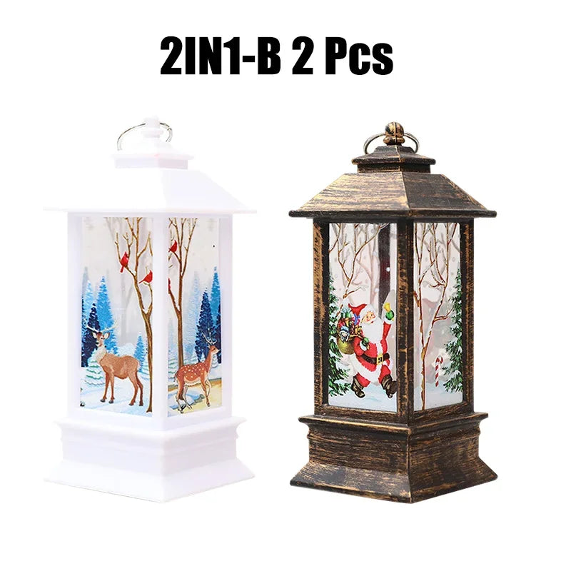 Christmas wind lamp Christmas night light cartoon Decoration