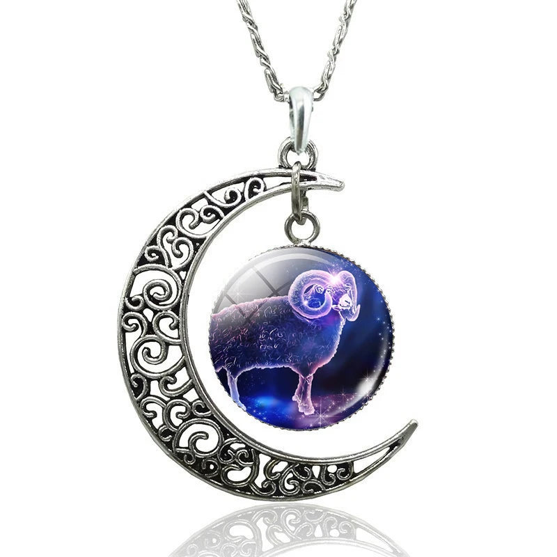 Necklace Zodiac Signs 12 Constellation
