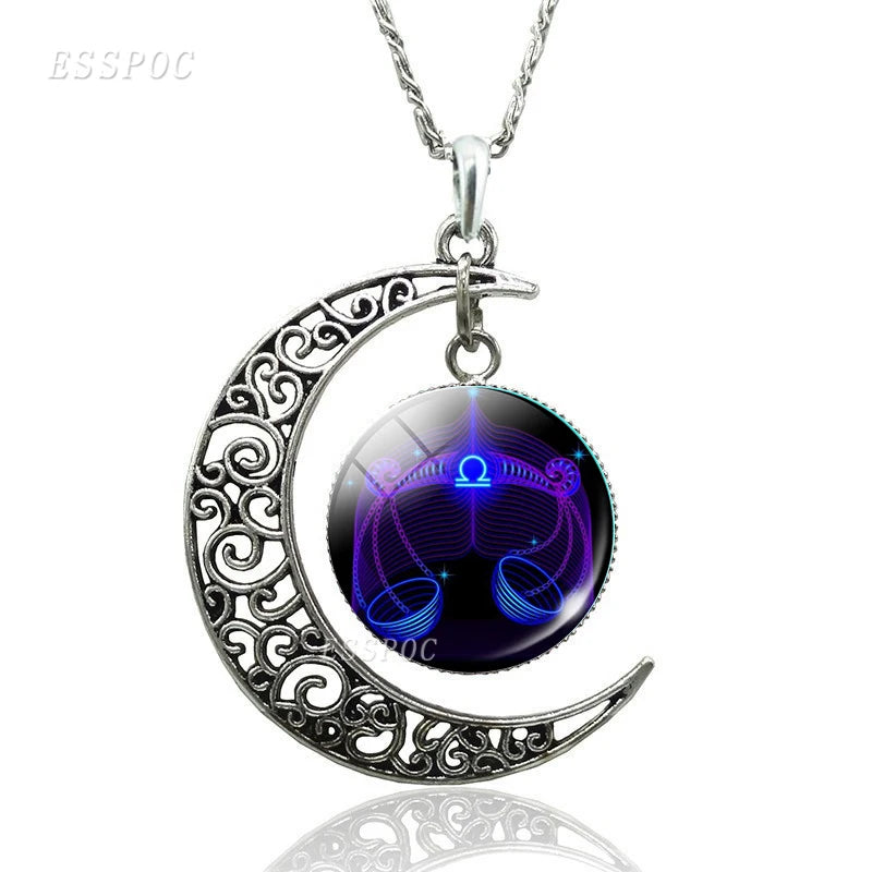 Necklace Zodiac Signs 12 Constellation