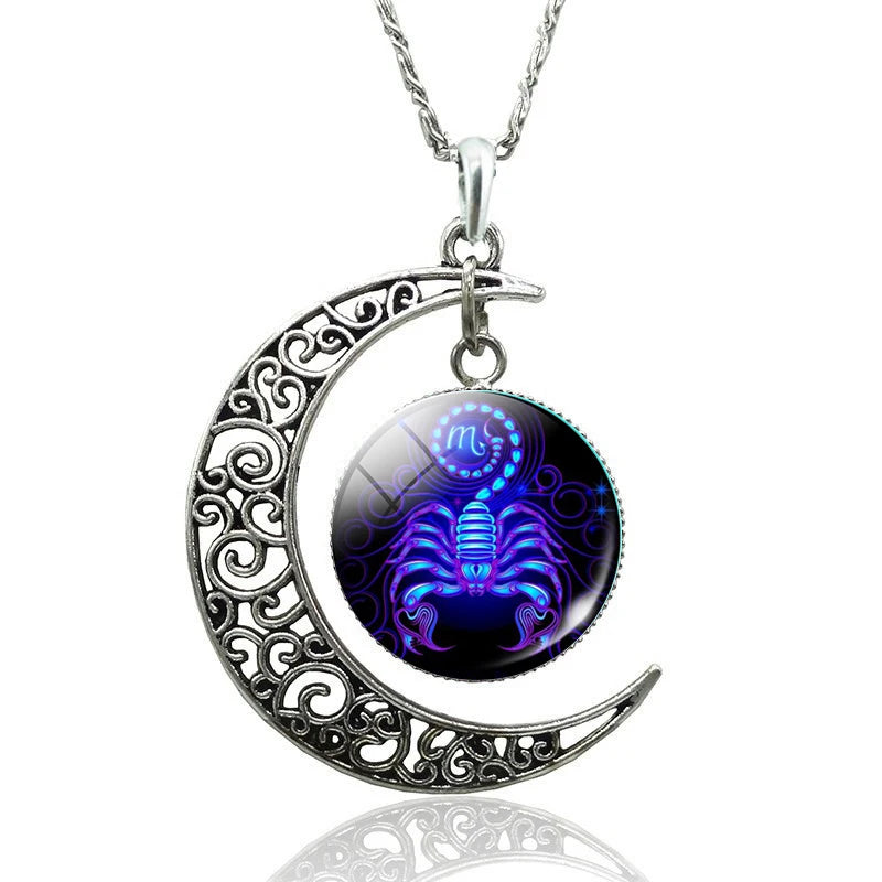 Necklace Zodiac Signs 12 Constellation
