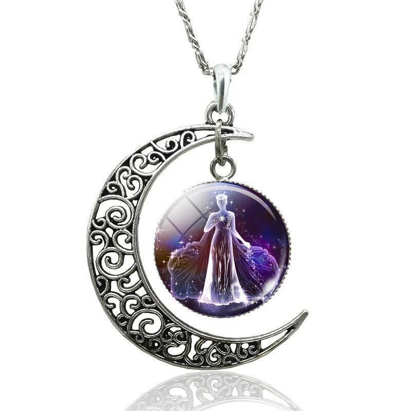 Necklace Zodiac Signs 12 Constellation