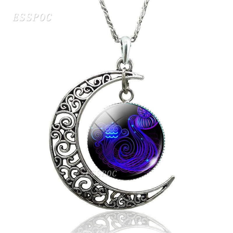 Necklace Zodiac Signs 12 Constellation