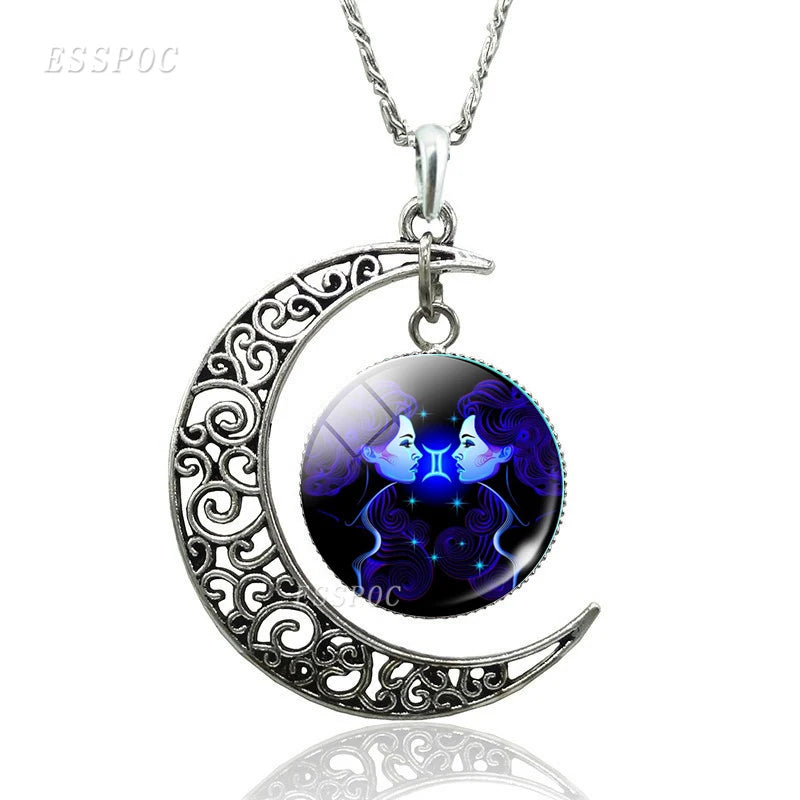 Necklace Zodiac Signs 12 Constellation