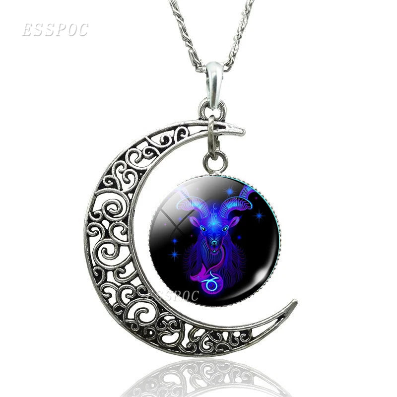 Necklace Zodiac Signs 12 Constellation