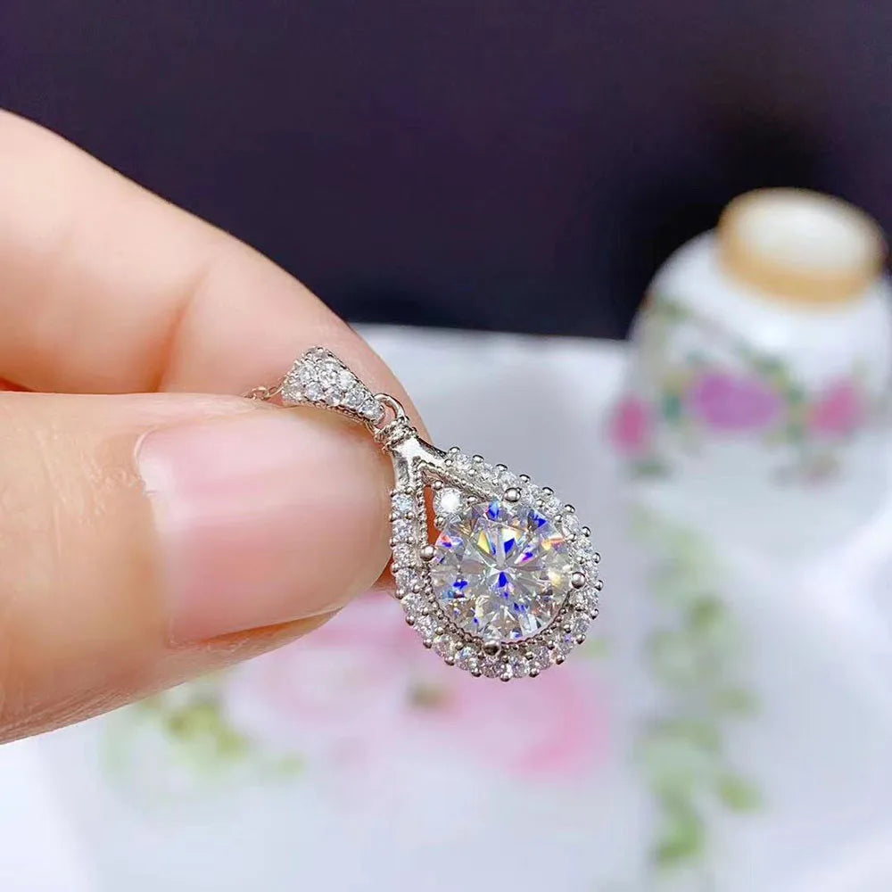 Moissanite Necklace For Women Gift