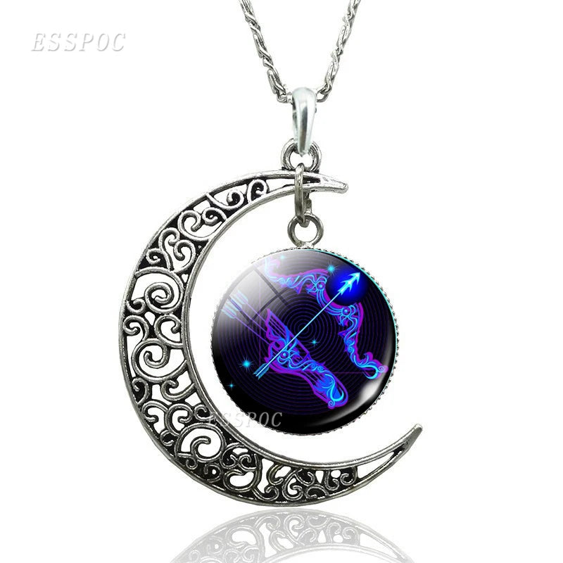 Necklace Zodiac Signs 12 Constellation