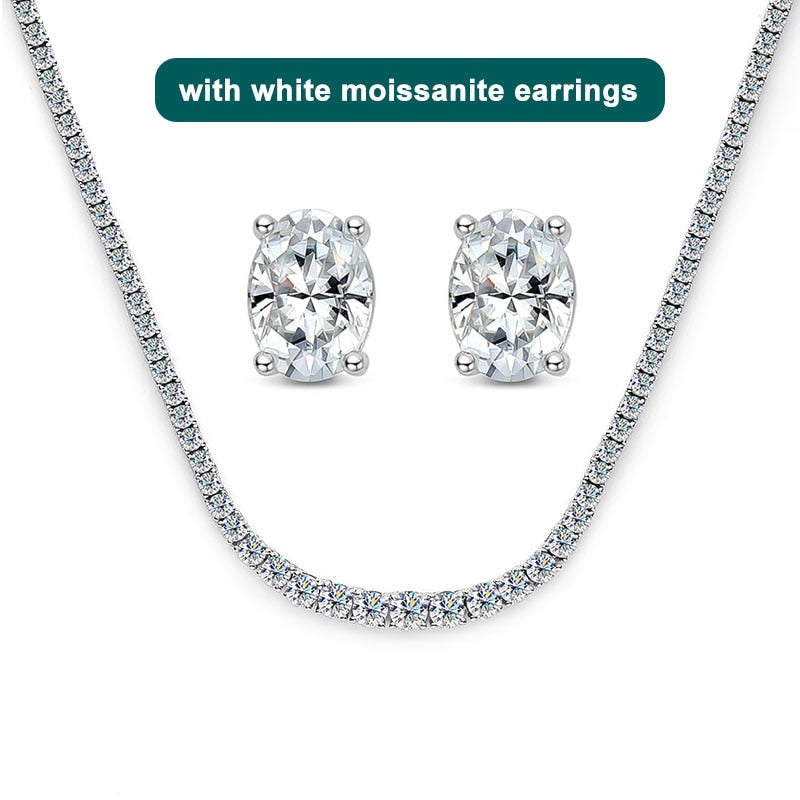 Moissanite Necklace for Woman Wedding Jewely with Certificate 925