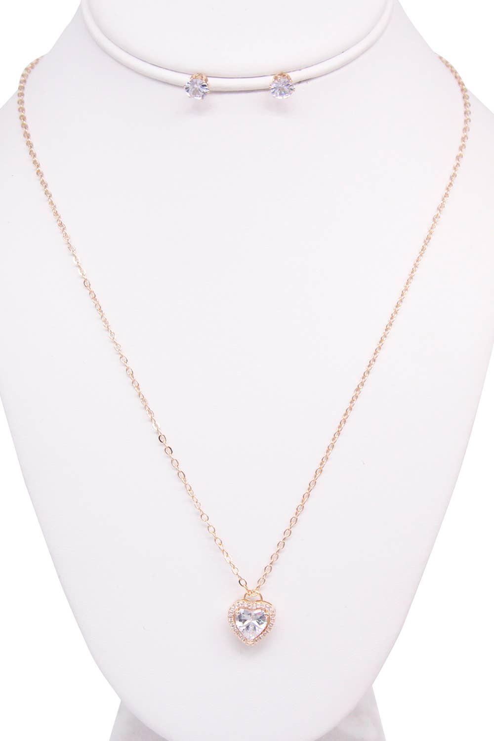 HEART SHAPED NECKLACE SET