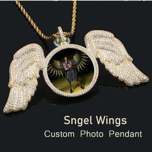 Personalized Angel Wing Necklace