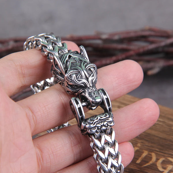 Viking Wolf Power Bracelet