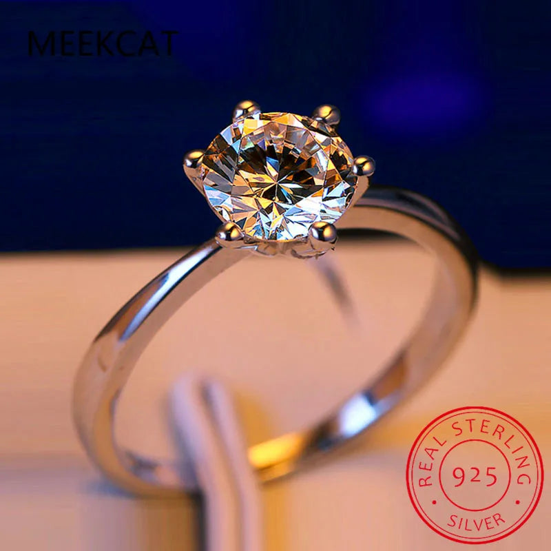 Classic Moissanite Engagement Ring