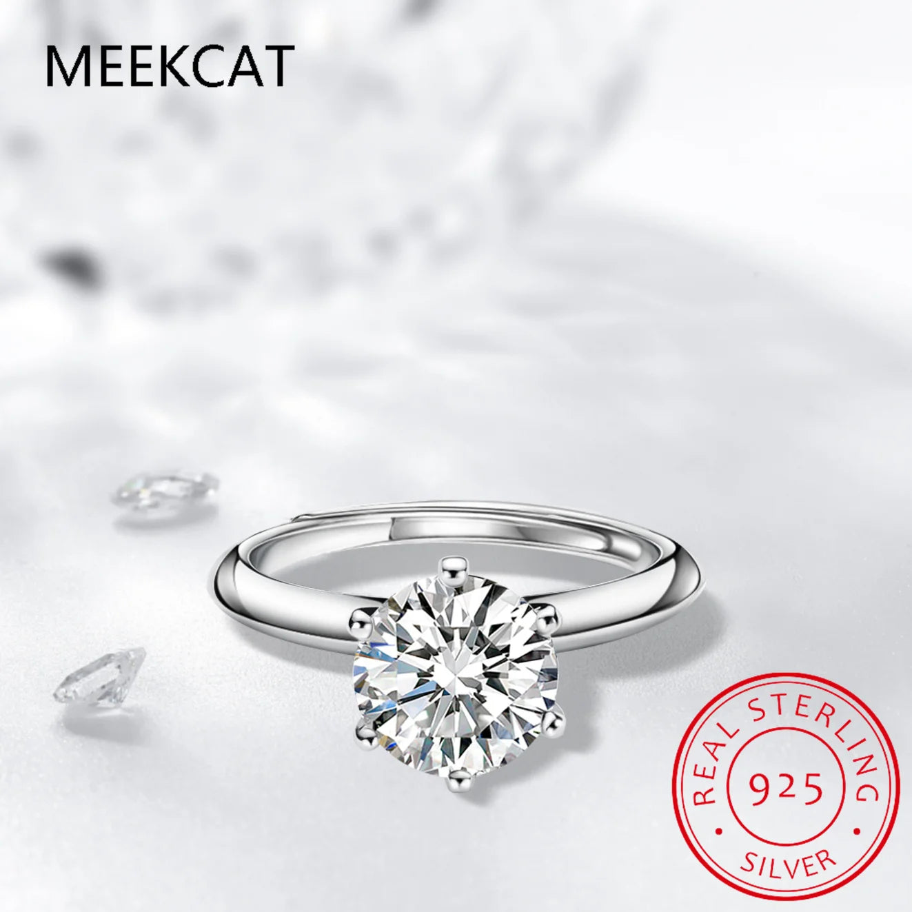 Classic Moissanite Engagement Ring