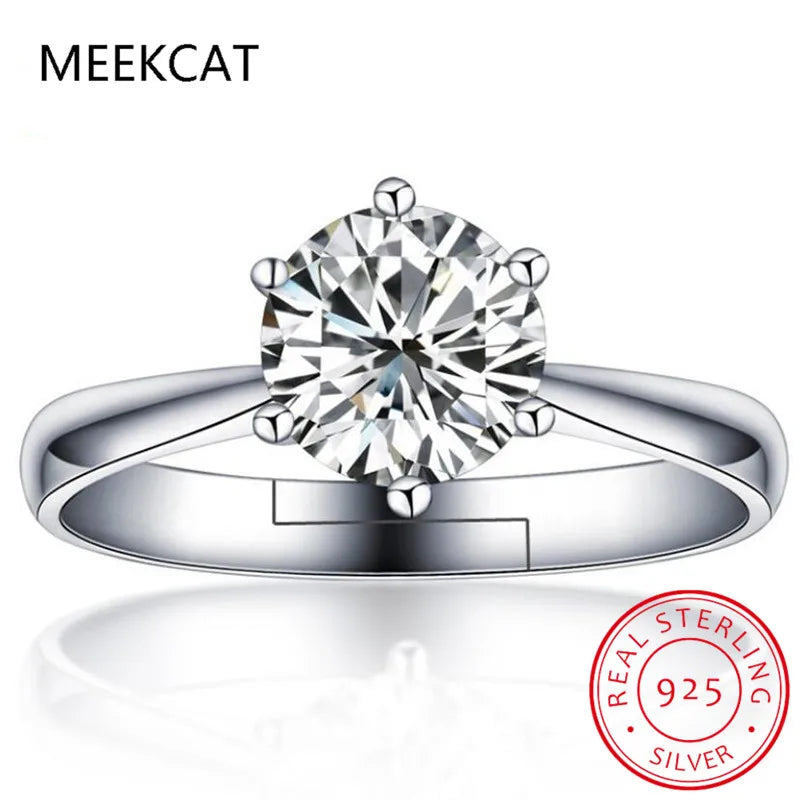 Classic Moissanite Engagement Ring