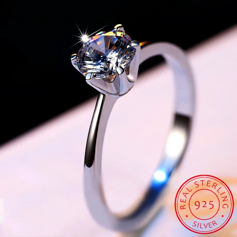 Classic Moissanite Engagement Ring