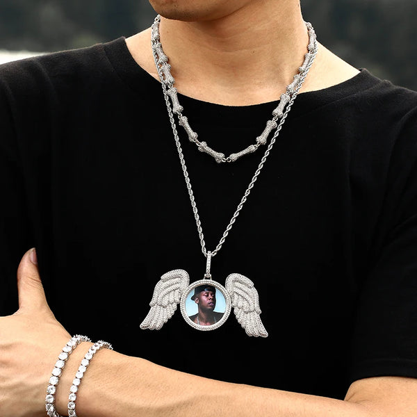 Personalized Angel Wing Necklace