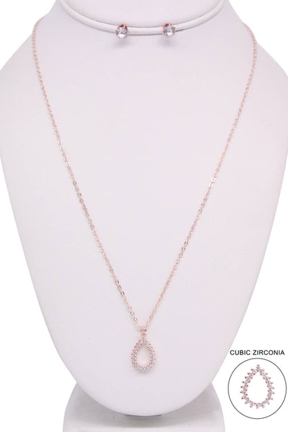TEAR DROP NECKLACE SET