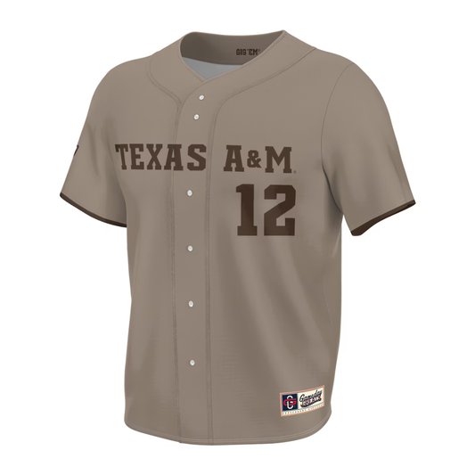 Texas A&M Aggies GameDay Greats Corps of Cadets Lightweight Baseball Jersey College Fan Casual Wear