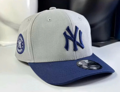 Unisex Denim Baseball Cap L/A N/Y Color Block – European Style Adjustable Hat M222