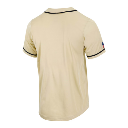 Army Black Knights Nike Replica Full Button Baseball Jersey College Fan Game Day Casual Wear