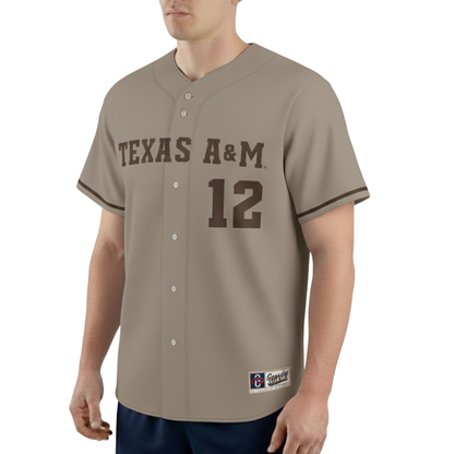 Texas A&M Aggies GameDay Greats Corps of Cadets Lightweight Baseball Jersey College Fan Casual Wear