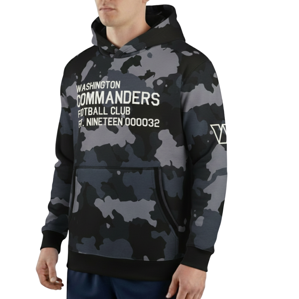 Washington Commanders Wild Collective Camo Pullover Hoodie for Men Women NFL Fan Casual Streetwear