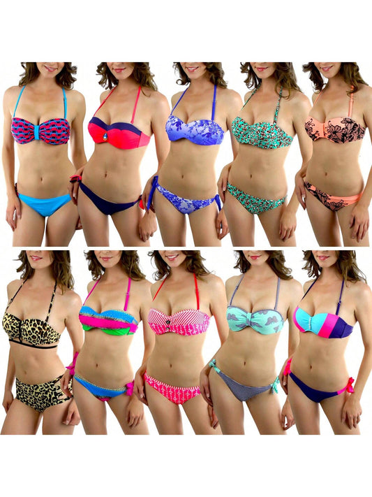 Tobeinstyle Women'S Randomly Selected Two-Piece Bikini Sets