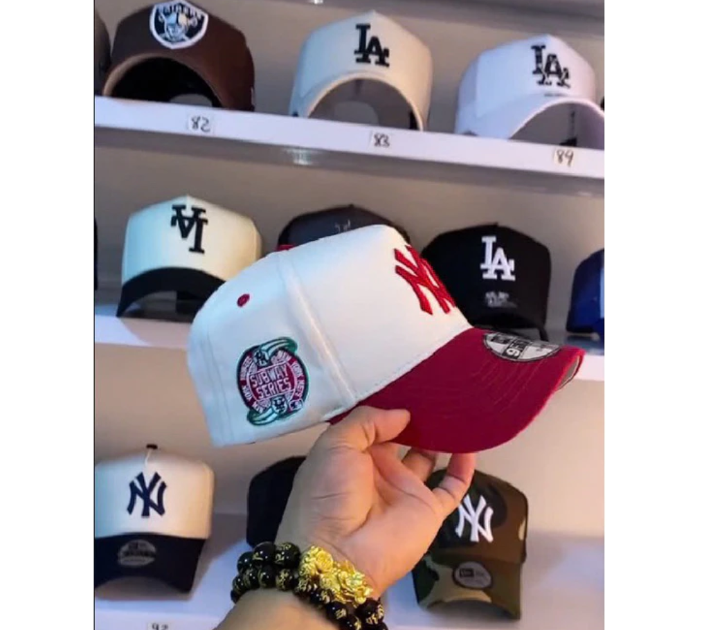 Unisex Denim Baseball Cap L/A N/Y Color Block – European Style Adjustable Hat M222